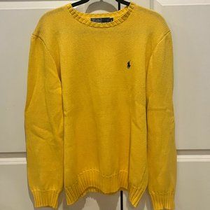 Polo Ralph Lauren Oversized Crewneck Sweater Yellow